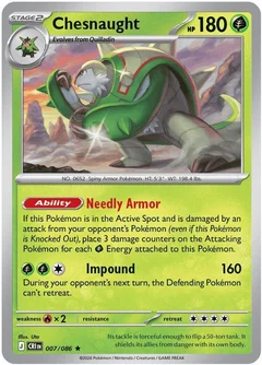 Chesnaught Reverse Holofoil 007
