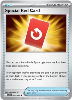 Special Red Card Reverse Holofoil 082