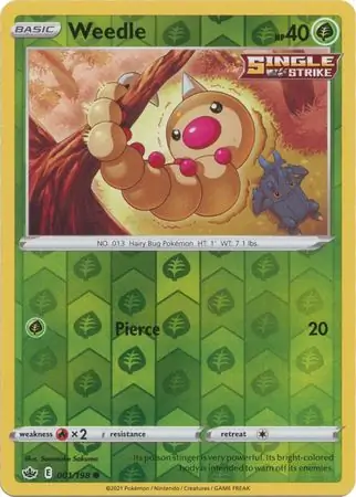 Weedle Reverse Holo
