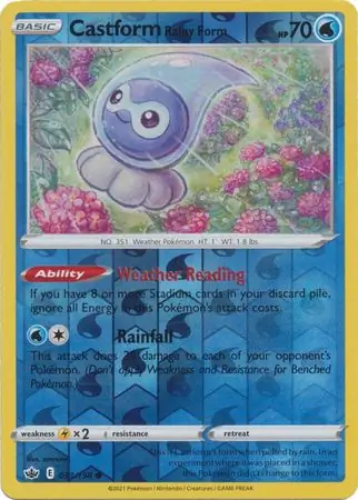 Castform Rainy Form Reverse Holo