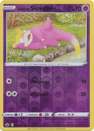 Galarian Slowpoke Reverse Holo