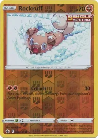 Rockruff Reverse Holo