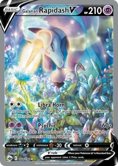 Galarian Rapidash V Alternate Art
