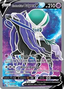 Shadow Rider Calyrex V Full Art