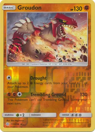 Groudon Reverse Holo