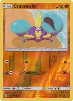 Crabrawler Reverse Holo 121