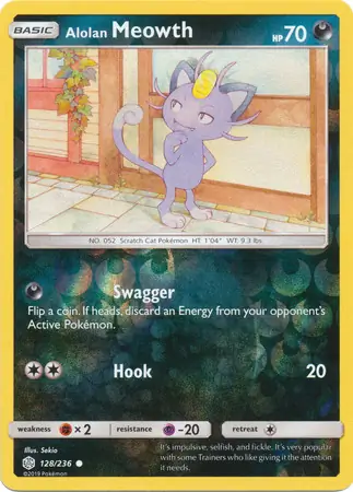 Alolan Meowth Reverse Holo