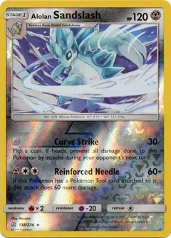 Alolan Sandslash Reverse Holo 138
