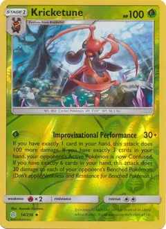 Kricketune Reverse Holo 14