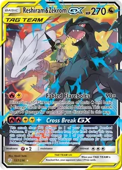 Reshiram & Zekrom GX 157