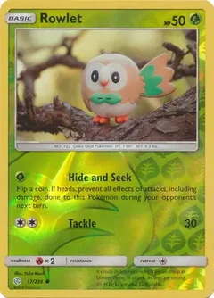 Rowlet Reverse Holo 17