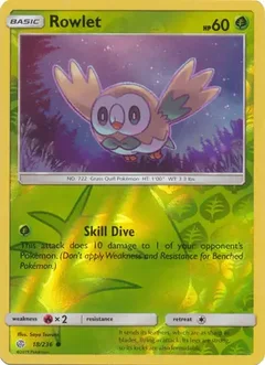 Rowlet Reverse Holo 18