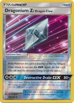 Dragonium Z: Dragon Claw Reverse Holo 190