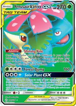 Full Art Venusaur & Snivy GX