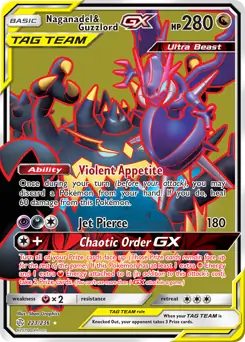 Full Art Naganadel & Guzzlord GX