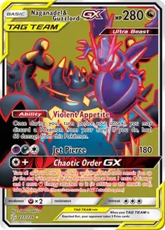Full Art Naganadel & Guzzlord GX 223