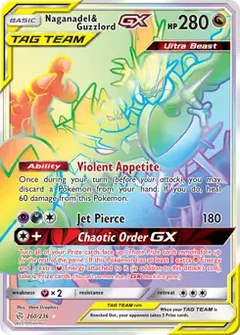 Naganadel & Guzzlord GX Secret 260