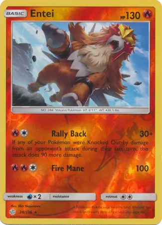 Entei Reverse Holo