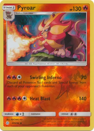 Pyroar Reverse Holo