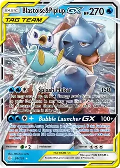 Blastoise & Piplup GX 38