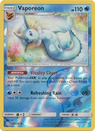 Vaporeon Reverse Holo
