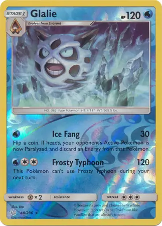 Glalie Reverse Holo