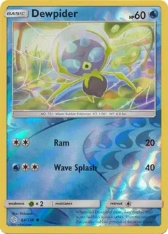 Dewpider Reverse Holo 64