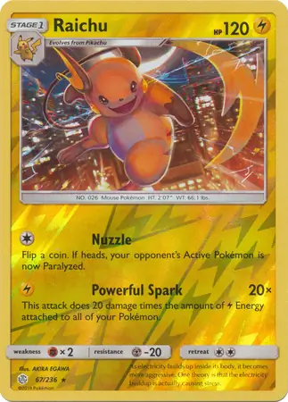Raichu Reverse Holo