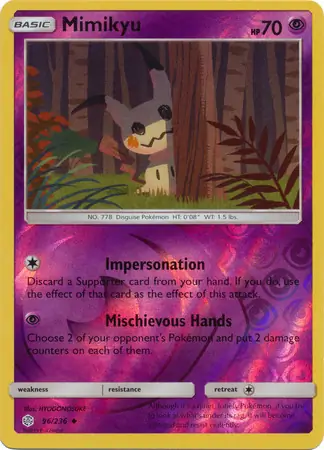 Mimikyu Reverse Holo