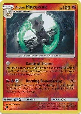 Alolan Marowak Reverse Holo