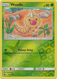 Weedle Reverse Holo 1