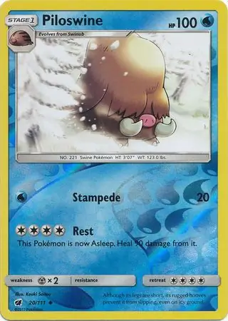 Piloswine Reverse Holo
