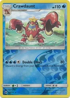 Crawdaunt Reverse Holo 25