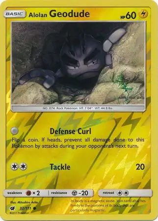 Alolan Geodude Reverse Holo