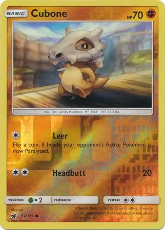 Cubone Reverse Holo