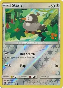 Starly Reverse Holo 81