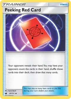Peeking Red Card 97