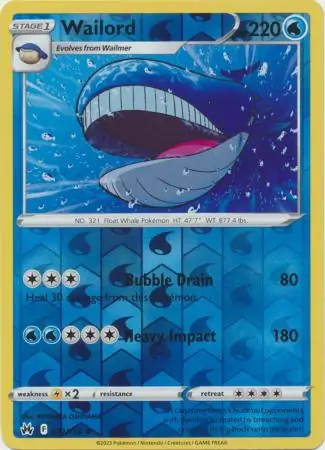 Wailord Reverse Holo