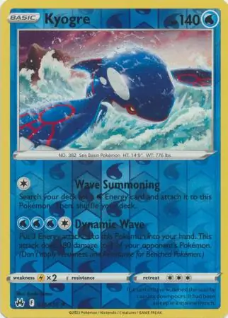 Kyogre Reverse Holo