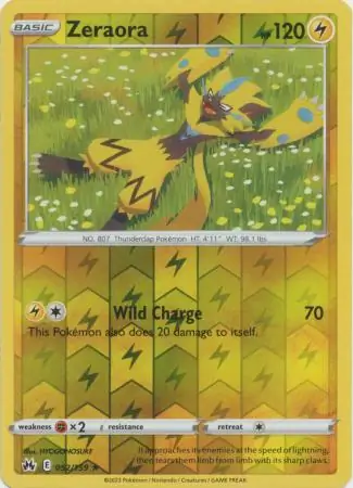 Zeraora Reverse Holo
