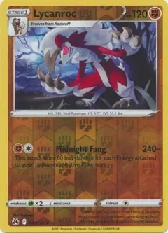 Lycanroc Reverse Holo 074