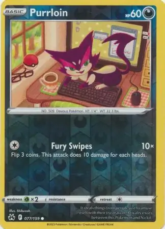 Purrloin Reverse Holo
