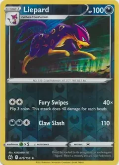 Liepard Reverse Holo 078