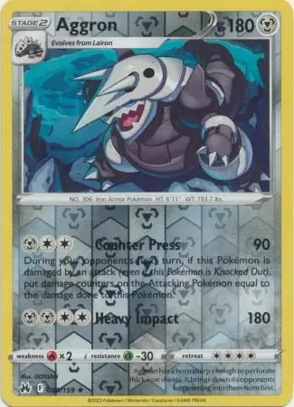 Aggron Reverse Holo