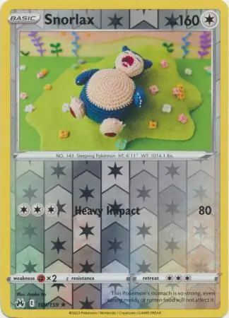 Snorlax Reverse Holo