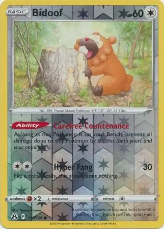 Bidoof Reverse Holo