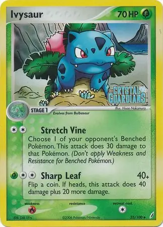 Ivysaur Reverse Holo - Crystal Guardians