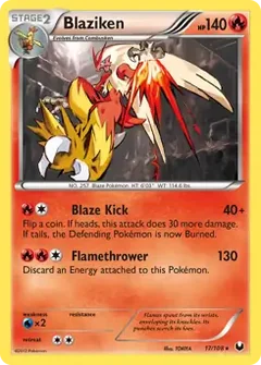 Blaziken Holo 17