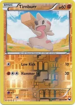 Timburr Reverse Holo 58