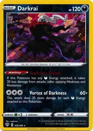 Darkrai Reverse Holo